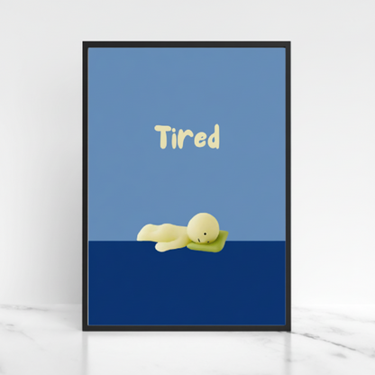 Smiski Sleepy Tired Poster / Smiski Series