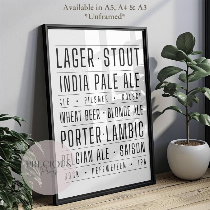 Larger Beer Stout Ale Poster
