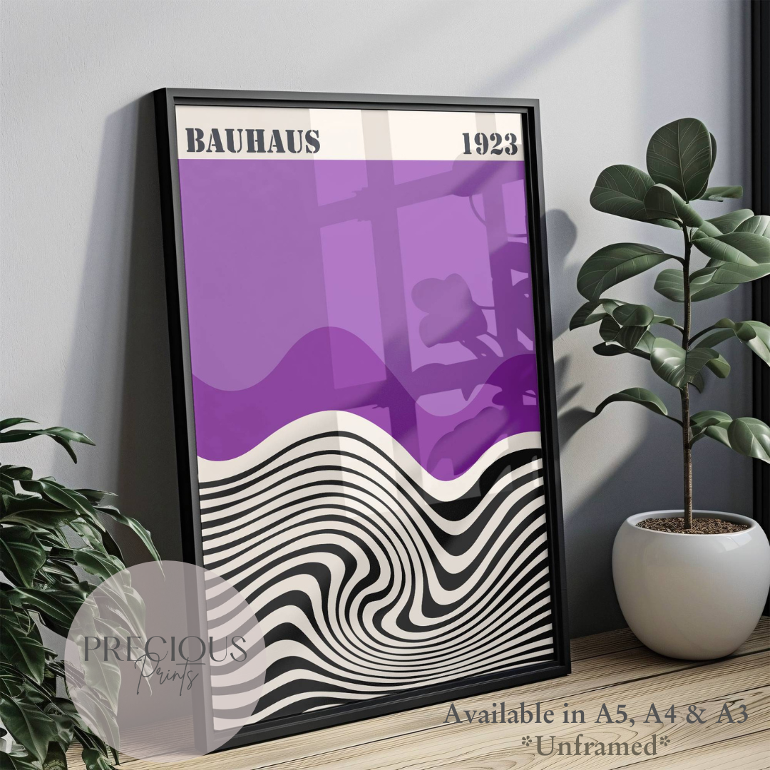 Purple Bauhaus Print