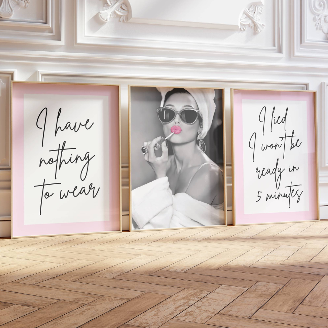 Set of 3 Audrey Hepburn Prints