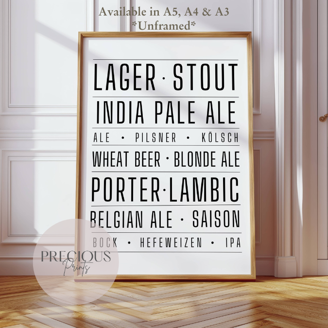 Larger Beer Stout Ale Poster