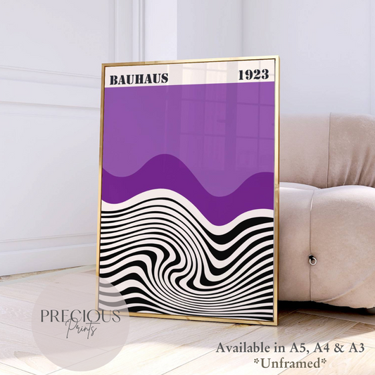 Purple Bauhaus Print