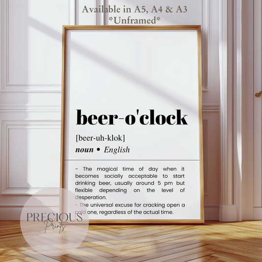 Beer Definition Humour Poster