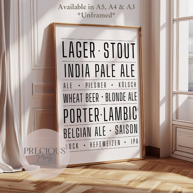 Larger Beer Stout Ale Poster