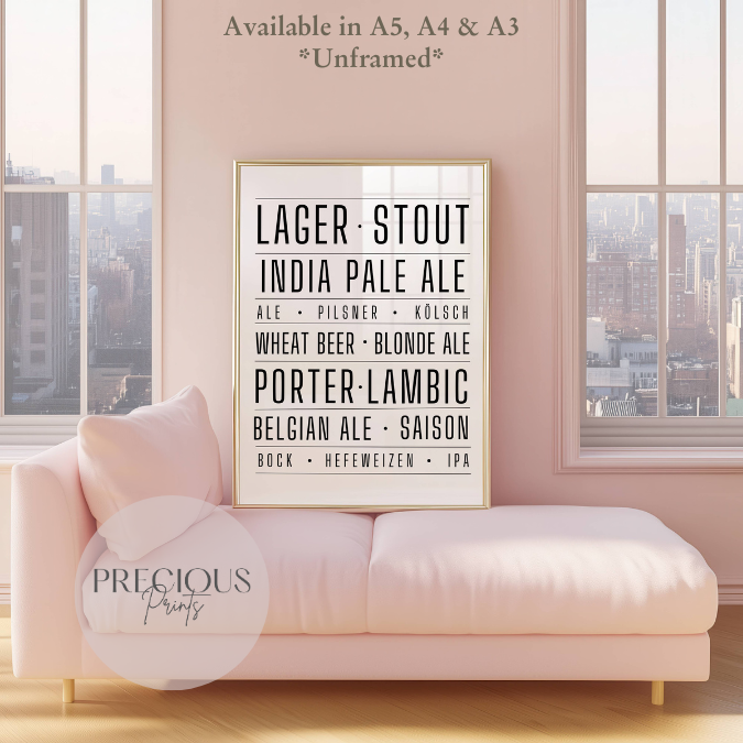 Larger Beer Stout Ale Poster