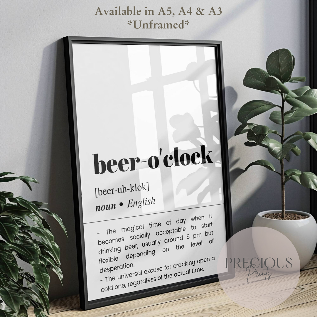 Beer Definition Humour Poster