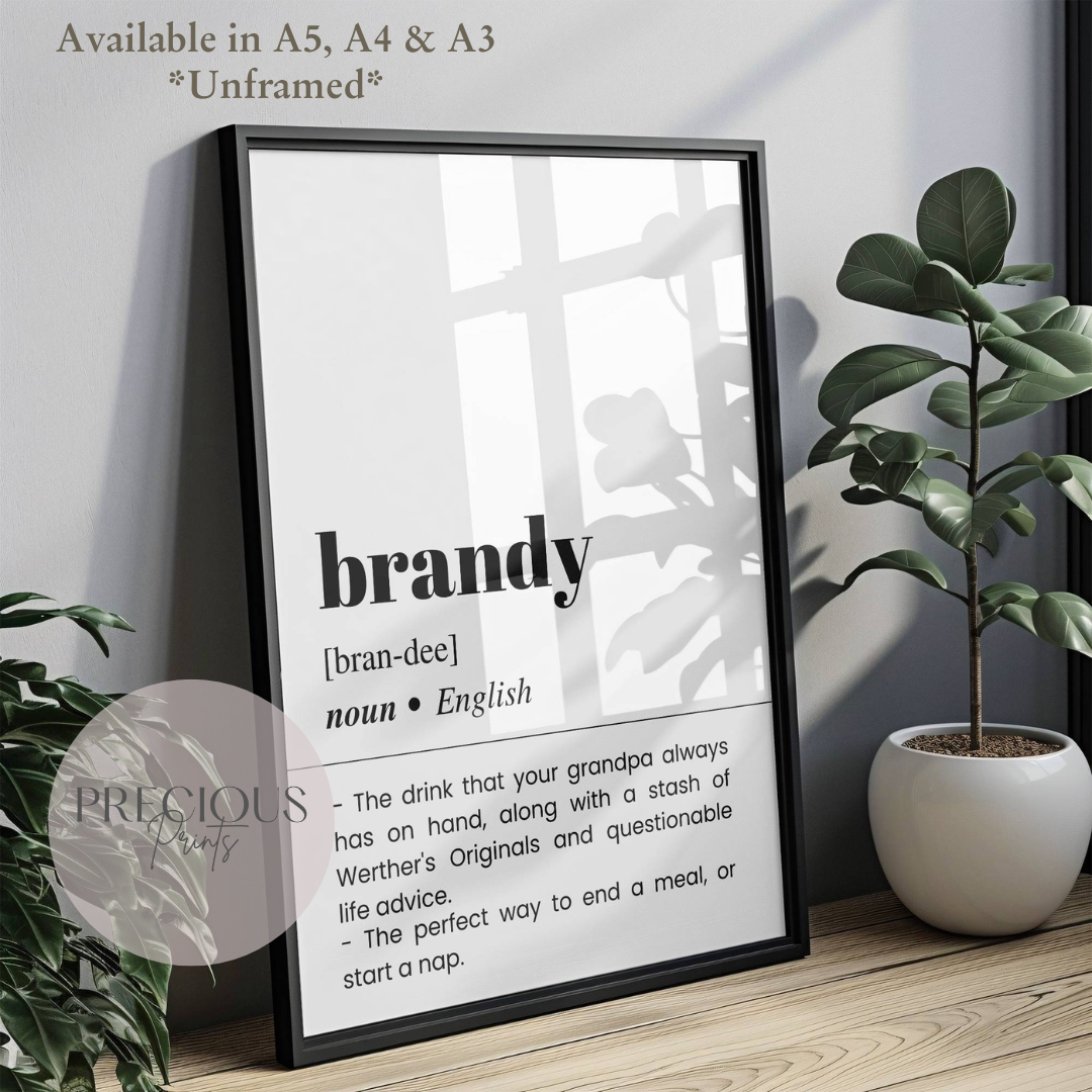 Brandy Definition Poster