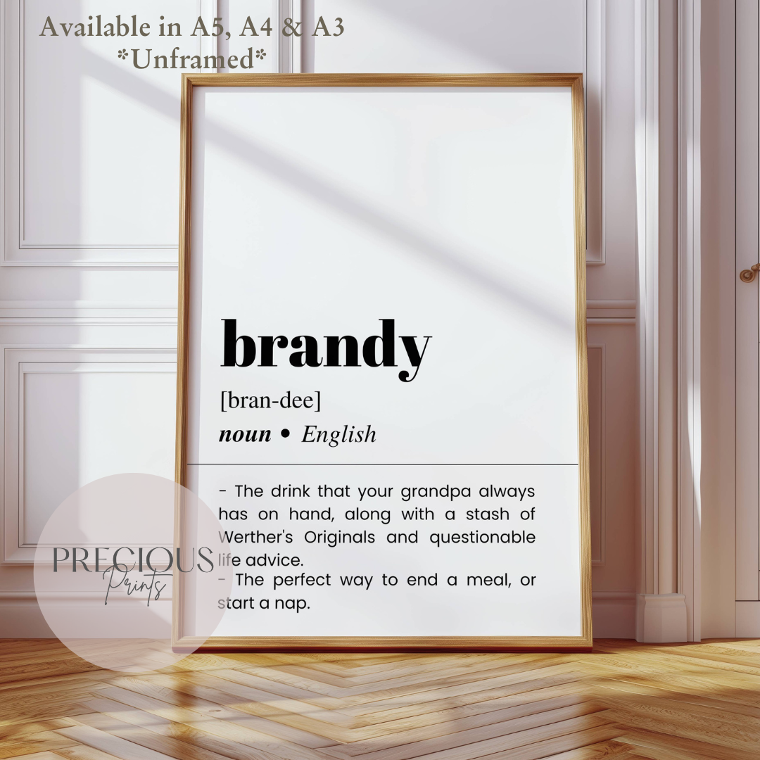 Brandy Definition Poster