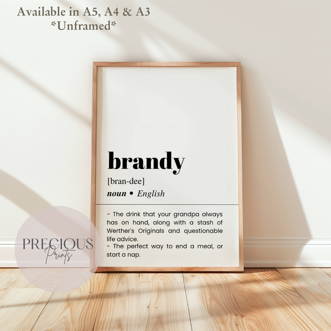 Brandy Definition Poster
