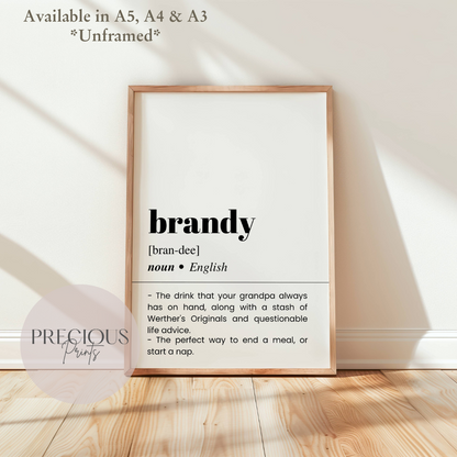Brandy Definition Poster
