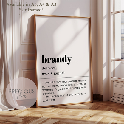 Brandy Definition Poster