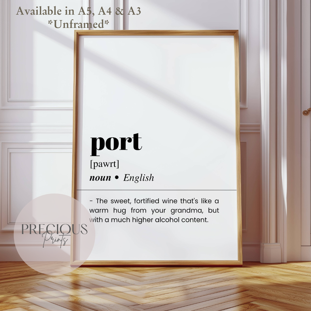 'Port' Definition Poster