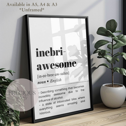 Inebri-Awesome Definition Poster