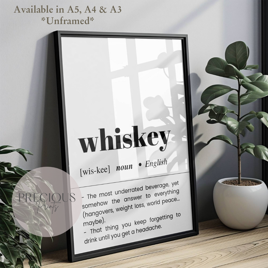 Whiskey Definition Poster