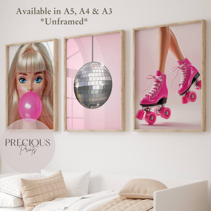Set of 3 Barbie Prints