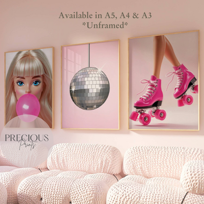Set of 3 Barbie Prints