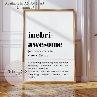 Inebri-Awesome Definition Poster