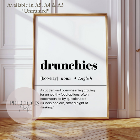Drunchies Definition Poster