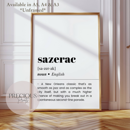 Sazerac Definition Poster
