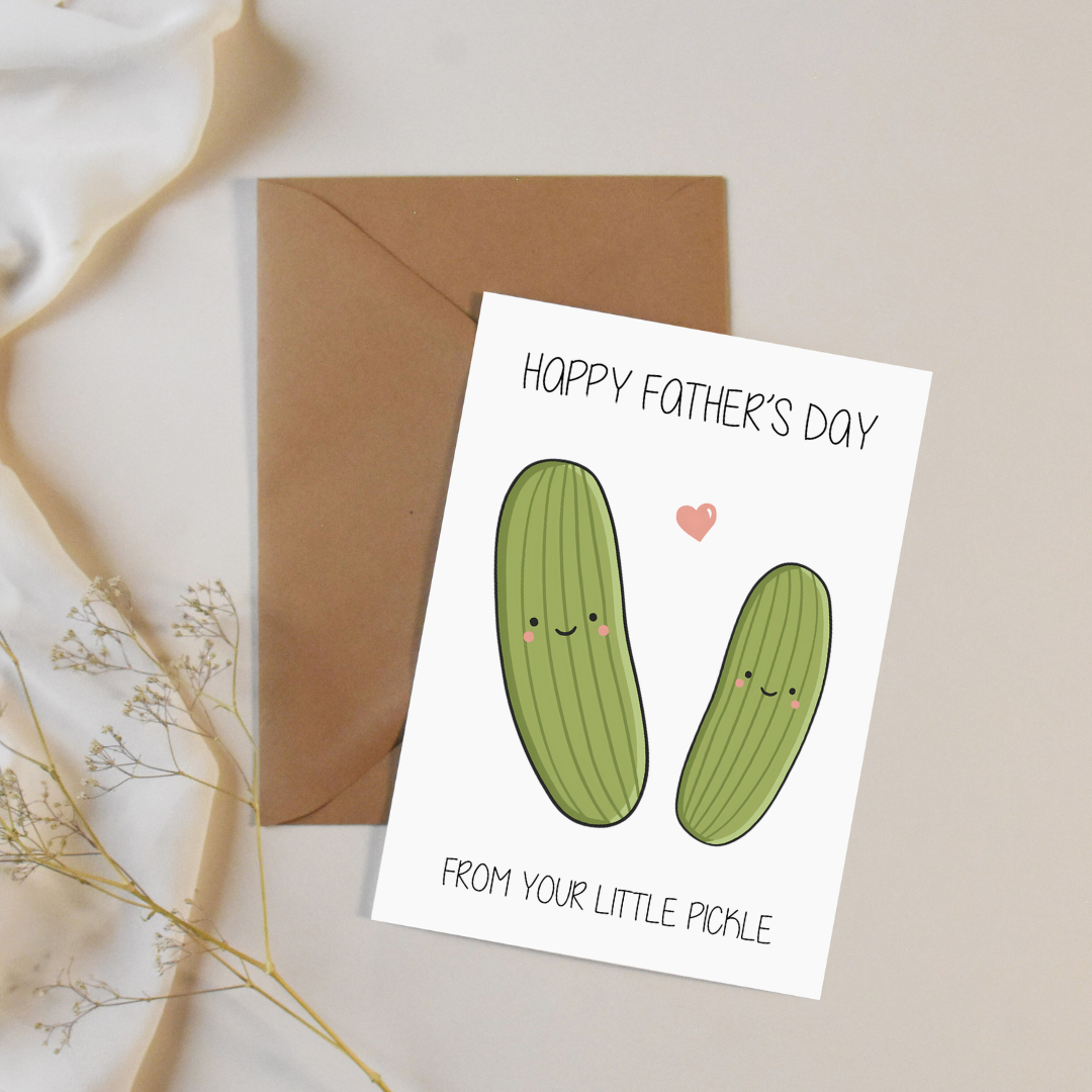 From Your Little Pickle Cute Father's Day Card / Daddy's Day Card / Cute Father's Day Card