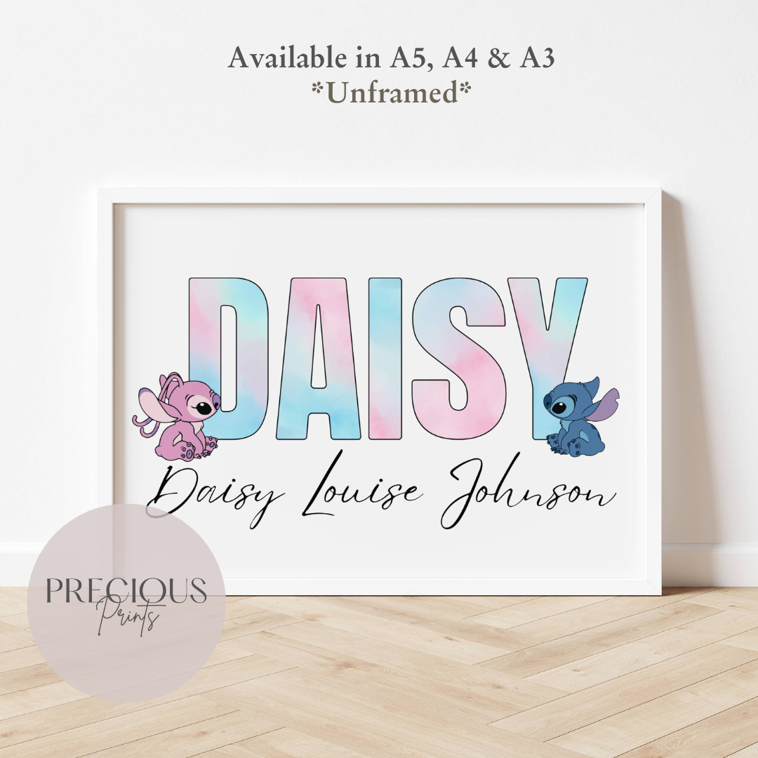 Personalised Stitch Print