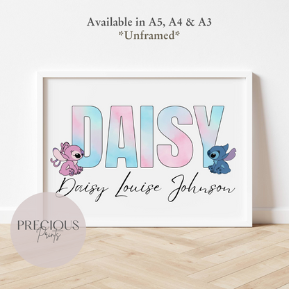 Personalised Stitch Print