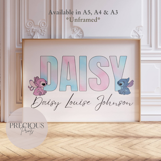 Personalised Stitch Print