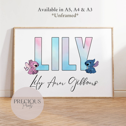 Personalised Stitch Print