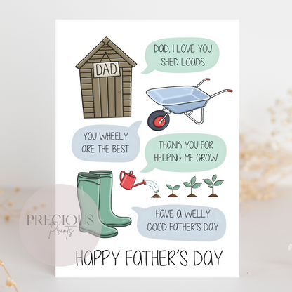 Father's Day Gardening Card / Happy Father's Day