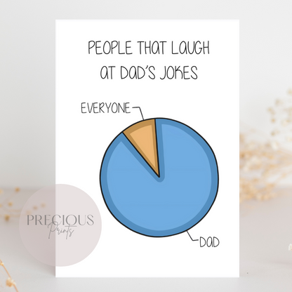 Funny Father's Day Card / Daddy's Day Card / Cute Father's Day Card