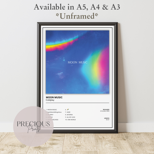 Coldplay - Moon Music Album Poster