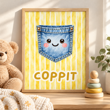 Personalised Toddler Words Print