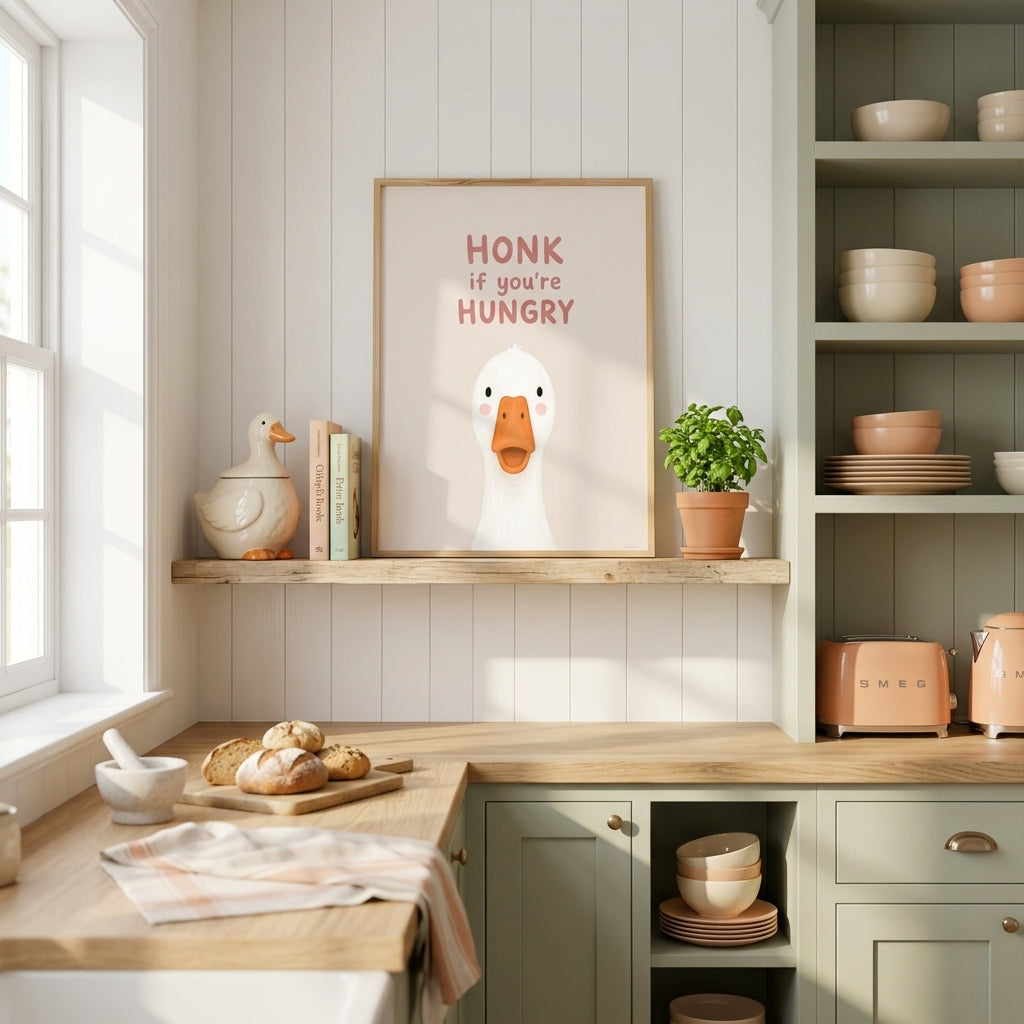 Honk If You’re Hungry Goose Print