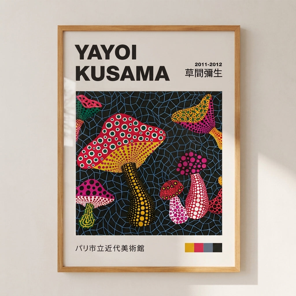 Yayoi Kusama Mushroom Print