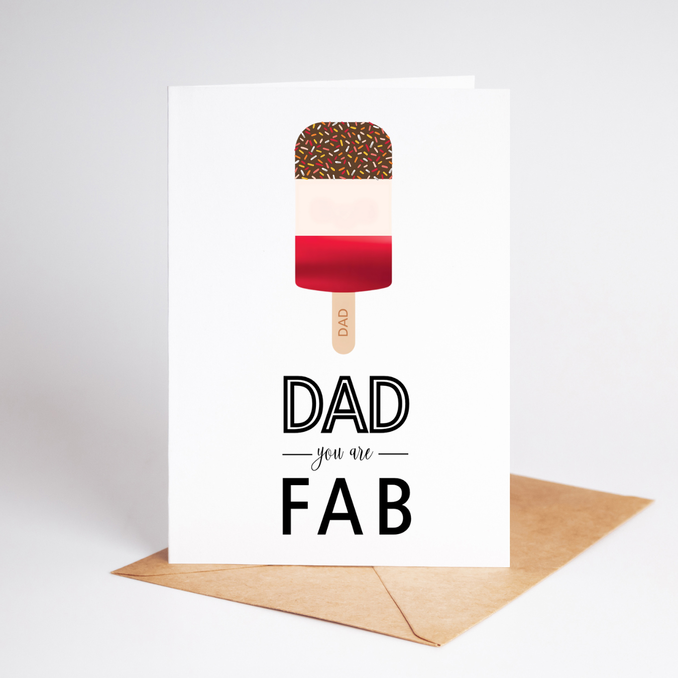 Funny Father's Day Card / Dad You Are Fab / Birthday Card / Dad Gift
