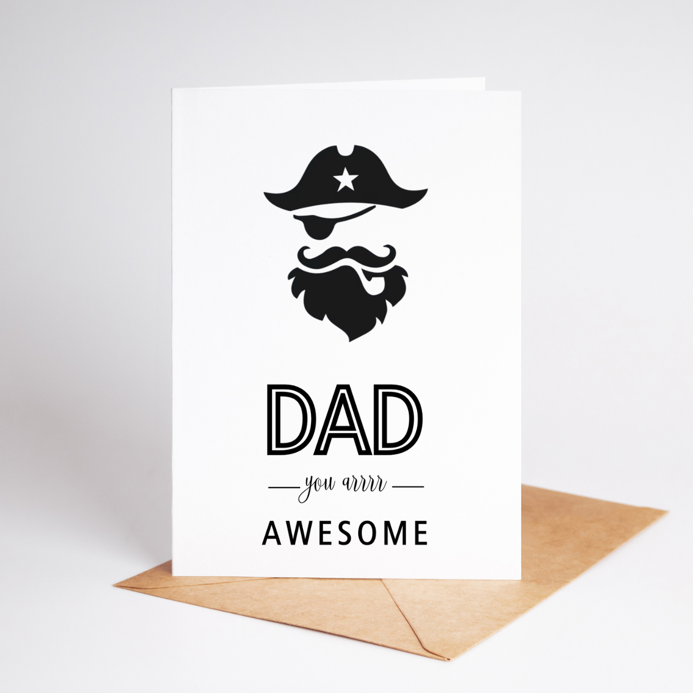 Funny Father's Day Card / Dad You Arrrr Awesome / Birthday Card / Dad Gift