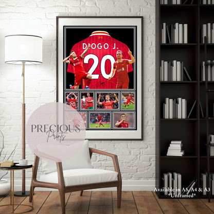 Diogo Jota Print Football Print