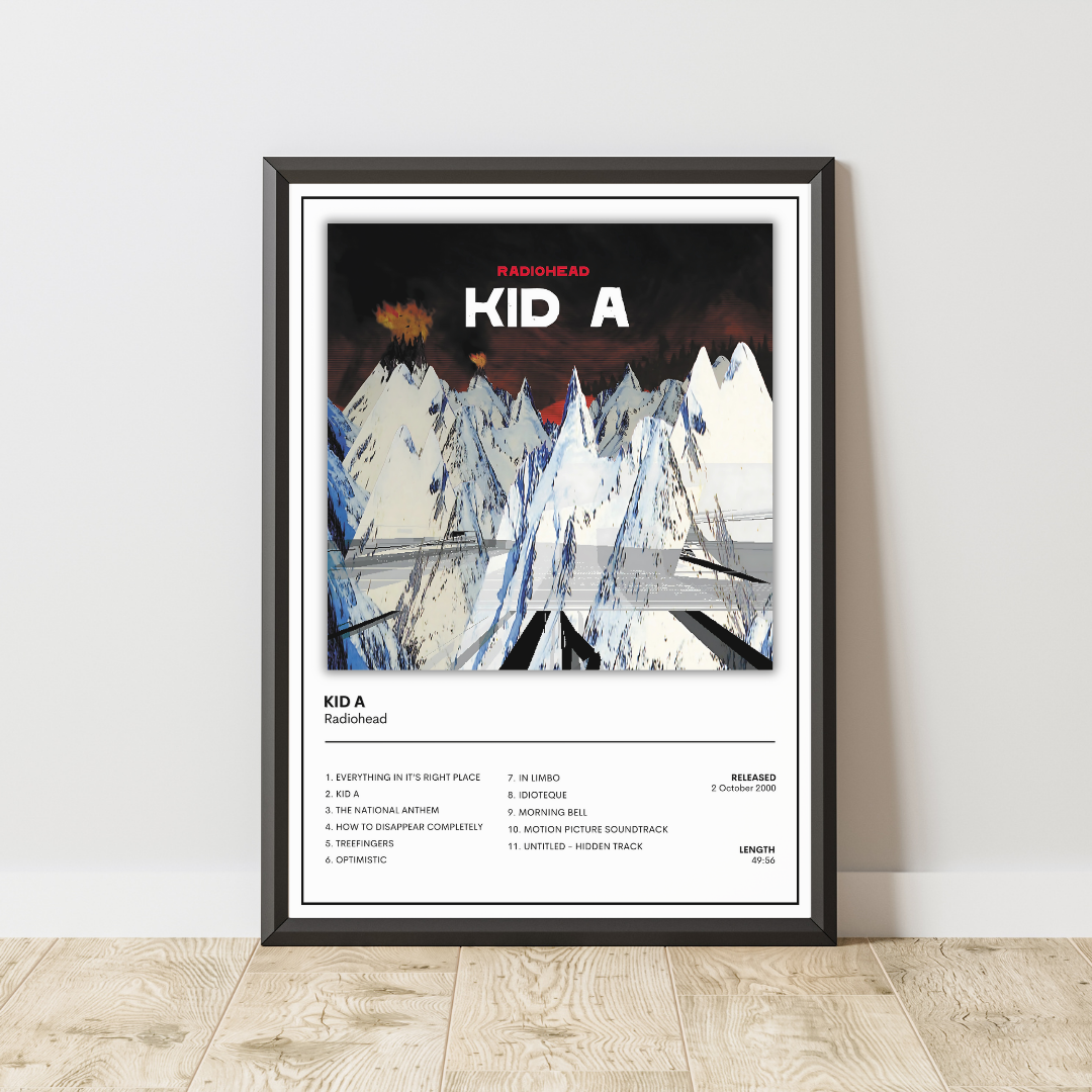 Radiohead Album Cover Poster / Kid A / Music Poster