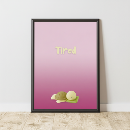 Smiski Sleepy Tired Poster / Smiski Series