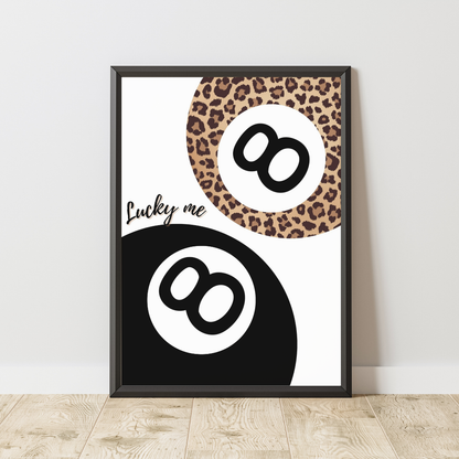 Leopard Print Fashion Wall Art Set | Neutral Glam Bedroom Decor