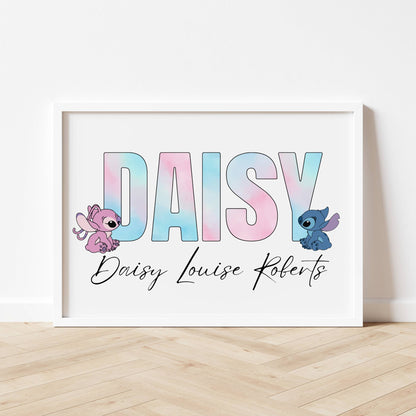 Personalised Stitch Print