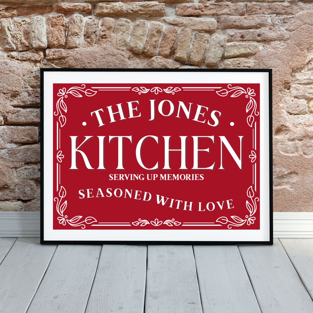 Personalised Kitchen Print