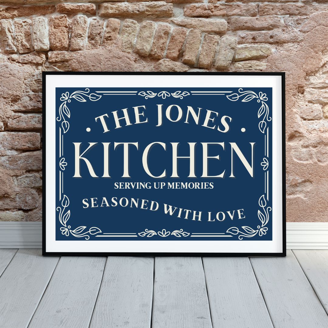 Personalised Kitchen Print