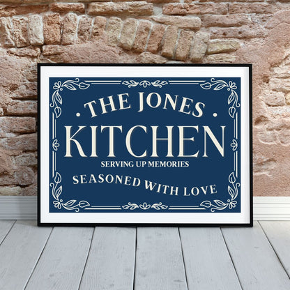 Personalised Kitchen Print