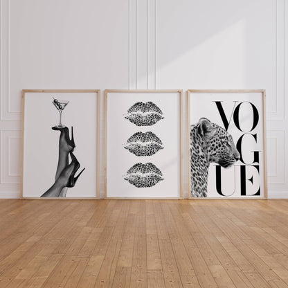 Set of 3 Leopard Prints