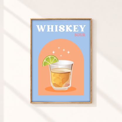 Whiskey Sour Cocktail Print