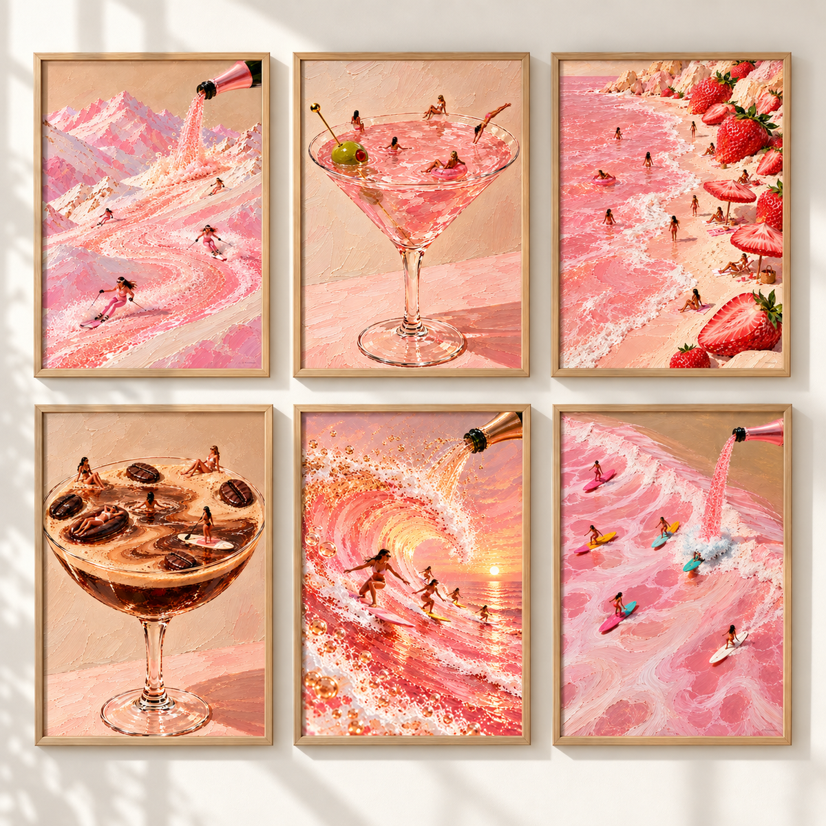 Pink Martini Wall Art Print
