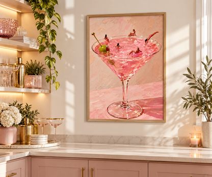 Pink Martini Wall Art Print
