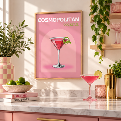 Cosmopolitan Cocktail Print