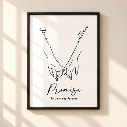 Personalised Pinky Promise Print